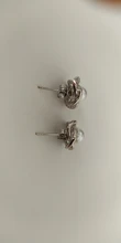 Pendientes de plata de ley 925 con perlas de circonita, pendientes de lujo para mujeres