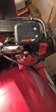 KOSO-indicador voltímetro indefinido para motocicleta, pantalla de voltaje de temperatura con carga USB para Vespa TMAX XMAX