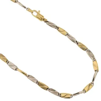 

Yellow Gold Filled Men 'S Necklace and White 803321717938