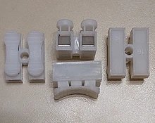 Conectores de Cable de bloqueo de empalme rápido CH2, terminales de Cable eléctrico de 2 pines, 20x17,5x13,5mm para una fácil Unión segura en cables, 30 Uds.