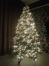 String-Lights Fairy-Garland Party-Decoration Christmas-Tree Green-Wire Holiday Outdoor Led