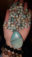 Beaded Necklace Drop-Pendant Bohemian Jewelry Knotted-Stone Matching Fashion Women