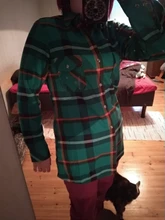 Plaid Shirt Tops Check Blouse Velvet Warm Long Winter Women's Blusas Female Full-Sleeve