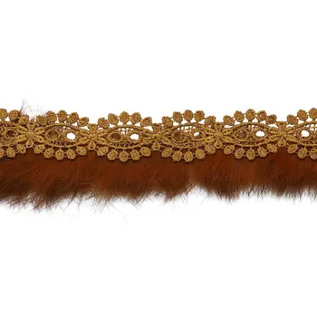 

3ar219 braid with fur 4 cm * 13,72 m (Brown)