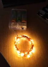 Light-String Garland Copper-Wire-Lights Battery-Power Festoon Fairy LED Christmas Feimefeiyou