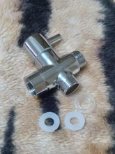 Diverter-Valve Shower-Tee-Adapter Bathroom-Accessories Water-Separator 3-Way Brass Adjustable