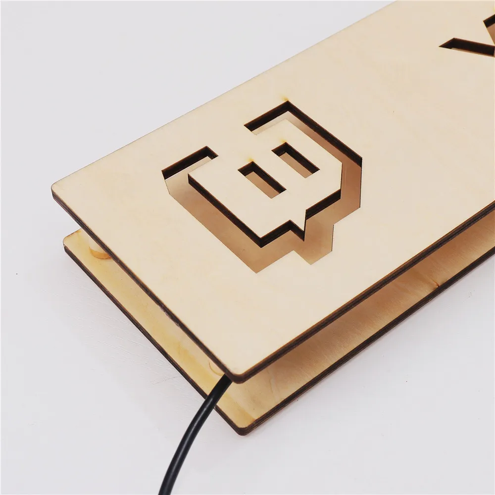 Personalized Gamer Tag for Twitch Wall Lamp Custom Wooden LED USB Night Light Remote Control to Change Color Gamer Tag Neon Sign wall lamp light