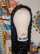 Pelucas de cabello humano peruano para mujeres negras, postizo de ondas profundas con cierre de encaje, 4x4