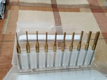 XCAN-Juego de cortadoras de fresado PCB de carburo, 0,6-3.175mm, vástago de 3.175mm, máquina PCB, fresa de extremo de broca de grabado, 10 Uds.