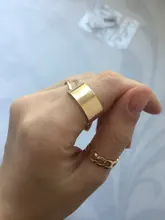 Anillo redondo geométrico minimalista para mujer, conjunto de anillos de dedo para mujer, sortija abierta circular clásica, joyería femenina, Color dorado, 2021
