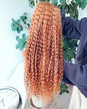 De color marrón rizado pelucas delanteras de encaje 200% 13x4 frente de encaje pelucas de cabello humano para las mujeres Remy brasileño pelucas de cabello humano Preplucked