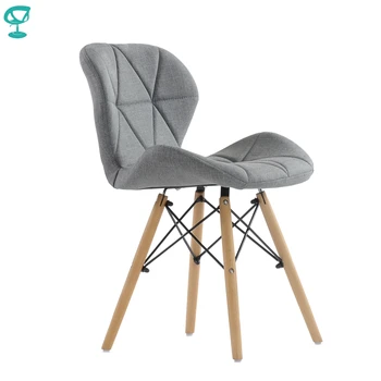 

95733 Barneo n-42 kitchen chair light gray fabric on wooden base chair table chair dining chair furniture for kitchen