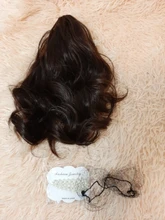 Extensiones de Cabello para mujer, coletas con ondas, 14 pulgadas, pelo sintético Rubio, extensión Natural