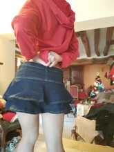 Falda de pantalones cortos de mezclilla Retro para mujer, ropa de calle, faldas cortas de mujer, Vaqueros informales que combinan con todo, vestido de bola elástico, Saia, 2020