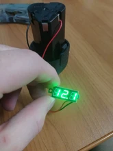 0,28 pulgadas rojo azul Digital Mini pantalla LED módulo DC2.5V-30V DC0-100V del voltímetro del probador de voltaje medidor de contador de Panel de coche de la motocicleta