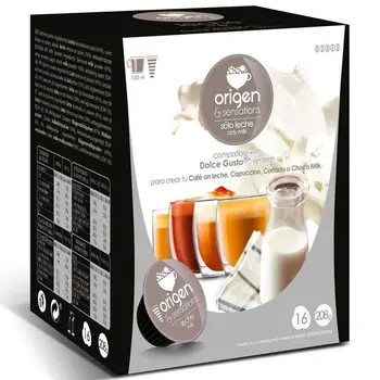 

Milk, 16 capsules Origin sensation compatible Dolce Gusto