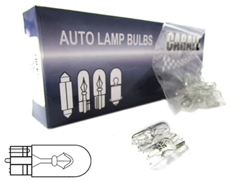 

10 PCs halogen lamp T10 W2W 12V 2W all glass W2,1x9,5d