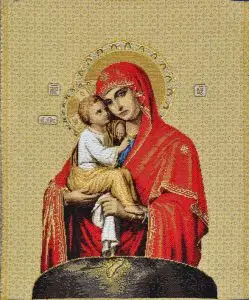 

Icon pochaevskaya Lady (25x30) in a single frame