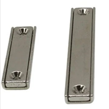 

cinta magnetica strong magnets neodymium rare earth imanes de bolitas block with dia2.5mm countersunk hole 2pcs magneet neodim