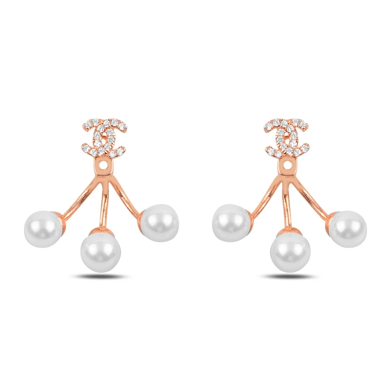 

Armagano Pearl & Zircon Crystal Earrings