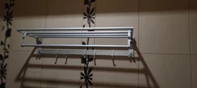 Hanger Towel-Rack Storage-Shelf Shower-Holder Bathroom-Accessories Folding Wall-Organizer