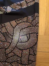 Qickitout 12% Spandex alta cintura Digital mallas impresas para ejercicio de deporte con polainas de las mujeres