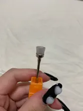 Broca eléctrica para uñas, 1 unidad de 3/32 pulgadas, cepillo de limpieza, accesorios de taladro para uñas, herramientas de arte de uñas de colores ABS, cepillo transparente para diseño de uñas