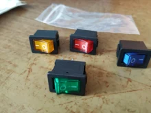 Rocker-Switch Illuminated Push-Button Led O-Power Mini with 12V Car DIY 3PIN 21--15mm