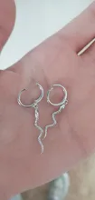 ANENJERY-pendientes de aro de Plata de Ley 925 para hombre y mujer, joyería de Animal dorado y plateado, S-E1386