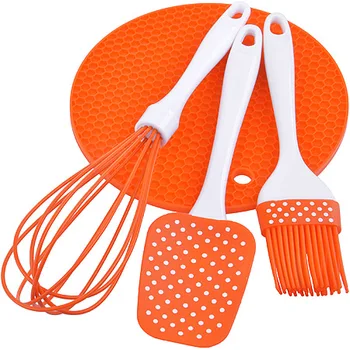 

Kitchen set 4PR silicone orange Mayer & Boch 28073-1