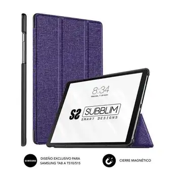 

Case subblim shock purple-for samsung gt to t510/515-easy access to buttons-opening for camera and charging port