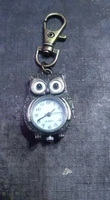 Llavero reloj llavero forma de búho reloj de bolsillo, 37x24mm