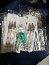 Uds 2 pincel delineador de manicura de Gel de uñas arte pintura plumas polaco que salpican lápiz cepillo para manicura uñas encantos herramienta de belleza