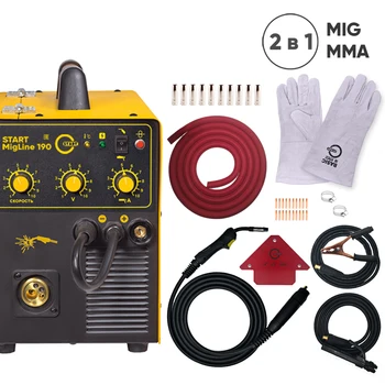 Price Inverter Welding Machine START Migline 190, MIG MAG Welding, Welder, Semi-automatic Welding Machine, Gas Welding No Gas Welding Flux Wire Welding
