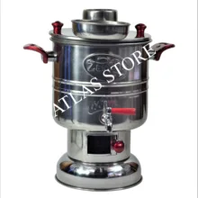 Древесный уголь плита Camp стальной самовар с 2 руля кофеварка с древесным углем