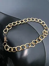 Modyle-collares de Color dorado estilo Punk Vintage, cadena gruesa, collares y colgantes, joyería para mujer, venta al por mayor