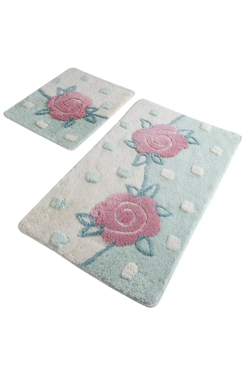 

Bath Mats Non Slip Anti Mould Mats Non Slip Anti Mould Oriel 2'Li Mint Set 60X100 Cm- 50X60 Cm