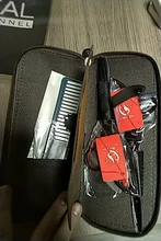 Tijeras profesionales grandes de 7,0 pulgadas para corte de peluquería, tijeras de adelgazamiento de 6,5 pulgadas, para barbería, JP440C, color azul, A0132A