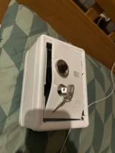 Minicaja de almacenamiento de llaves dinero para niños, caja de seguridad de simulación con cerradura de llave, casillero de joyería, regalos de innovación de Metal