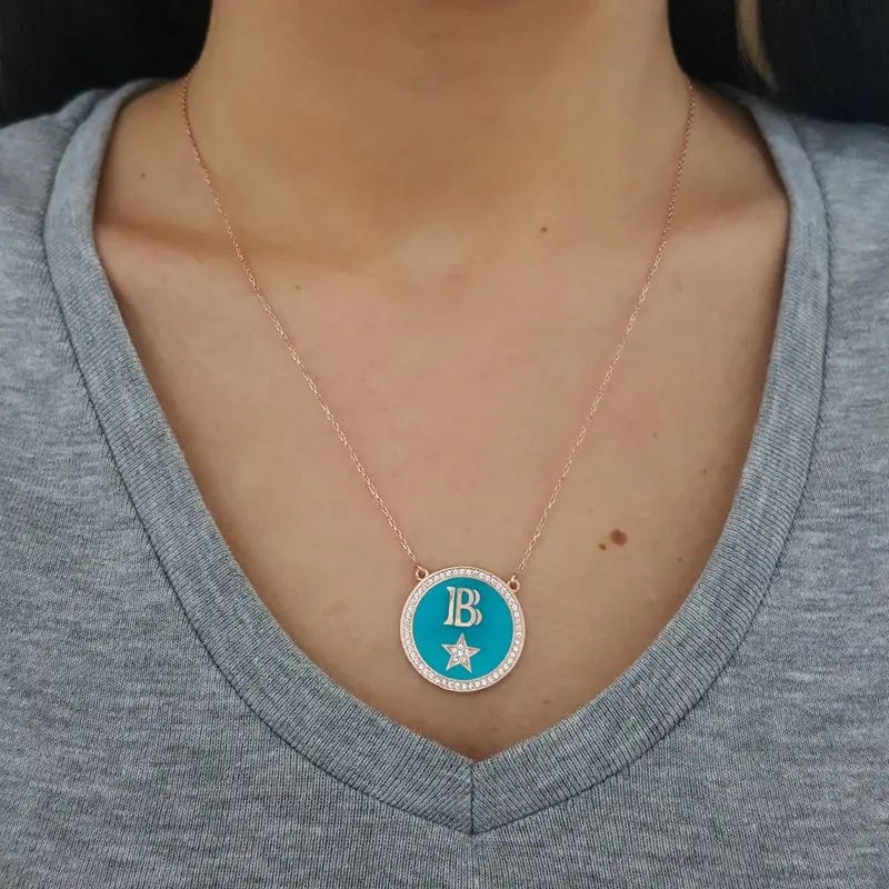 Ожерелье с надписью B ожерелье Id индивидуальное голливудской звездой | Украшения