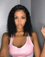 Curlymax onda profunda tiempo Hd transparente 13x6 frente de encaje pelucas de cabello humano Pre arrancado de agua brasileña Frontal rizado pelucas para mujeres