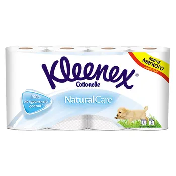 

Kleenex toilet paper white natural Keir 3 layers 8 rolls