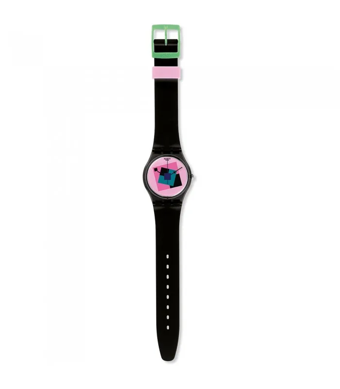 Часы swatch GENT 34 мм CRAZY квадратная GA109