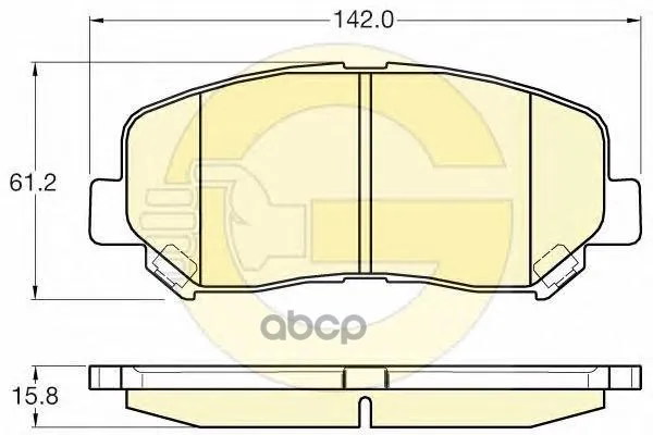 Колодки Тормозные Mazda Cx-5 11- Передние Girling 6135627 Girling арт. 6135627