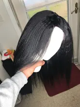 Rizado rizado mechones 100% mechones de cabello humano postizo mechones no Remy Yaki grueso de la armadura del pelo recto 3/4 Pc/lote manojos de pelo barato mechones