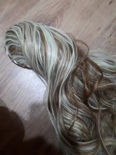 Similler-Peluca de cabello sintético largo ondulado de 22 pulgadas para mujer, pelo Afro de fibra resistente al calor, 18 estilos disponibles, colores combinados