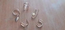 5 unids/set moda 2021 puños de oído hoja de oro brazalete de oído pendientes de Clip pendientes largos aretes pendientes para las mujeres los escaladores sin Piercing falso pendiente de cartílago