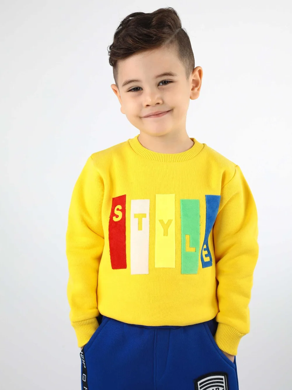 Sarı Kışlık Erkek Çocuk Sweatshirt 019-1714-001 (2)