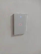 Interruptor táctil inteligente con WIFI, Control remoto inalámbrico con aplicación Smart Life, estándar US, 1/2/3 / 4 entradas