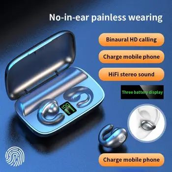 

Bone Conduction Wireless Bluetooth Headphone Touch Control TWS Earphone Hifi Stereo Sports Headset Waterproof PC Gaming Earbuds
